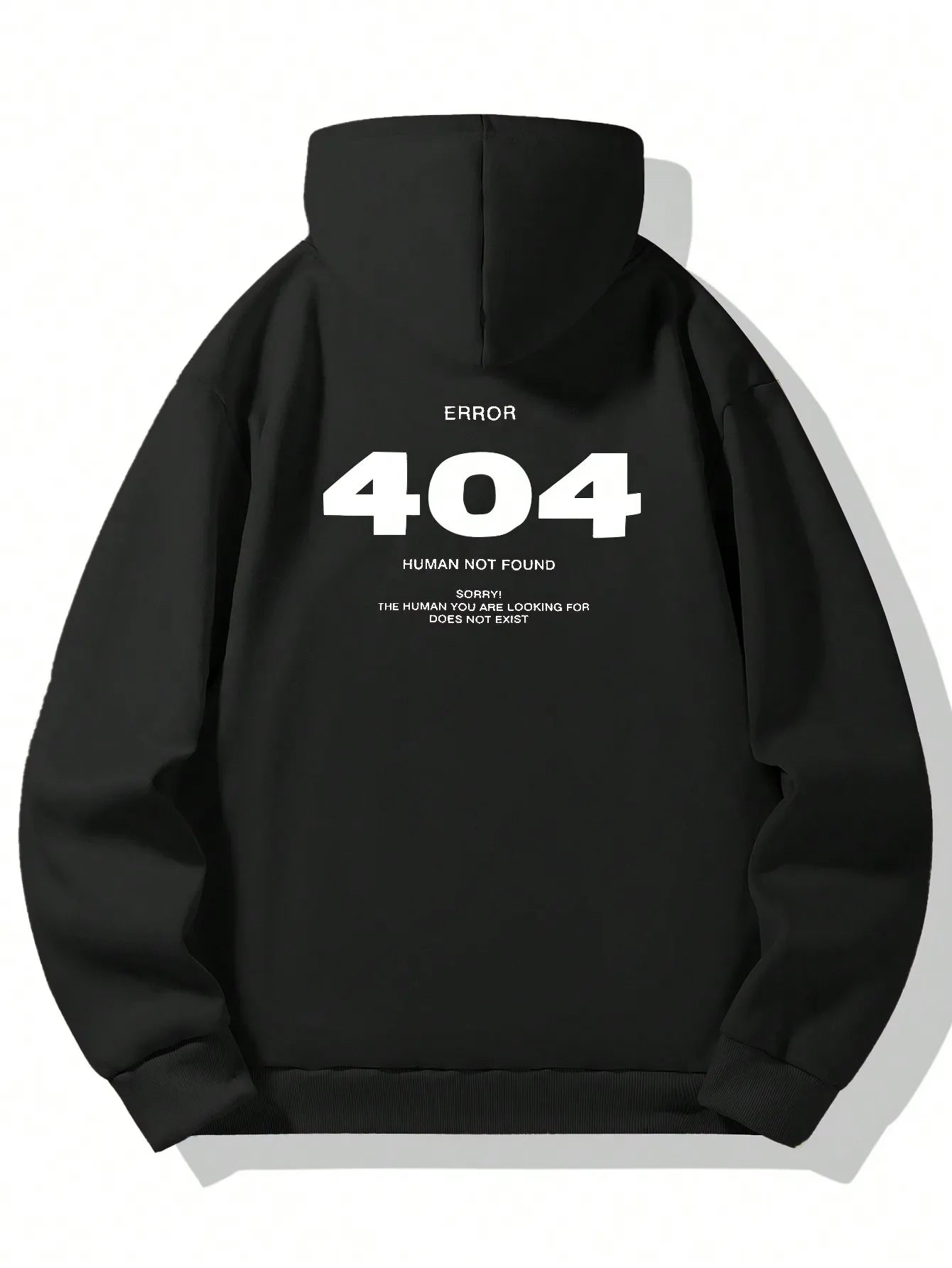 Men's hip-hop hoodie Error 404 Human Not Found Men's hoodie with number print hoodie Sweatshirt - Buy online at  Vibe In Cart.