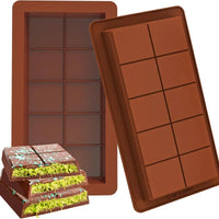 Chocolate Bar Molds Silicone Bars Break Apart Wax Melt Mould Easy Release Rectangle Durable for Protein and Energy Handmade Gift - Buy online at  Vibe In Cart.