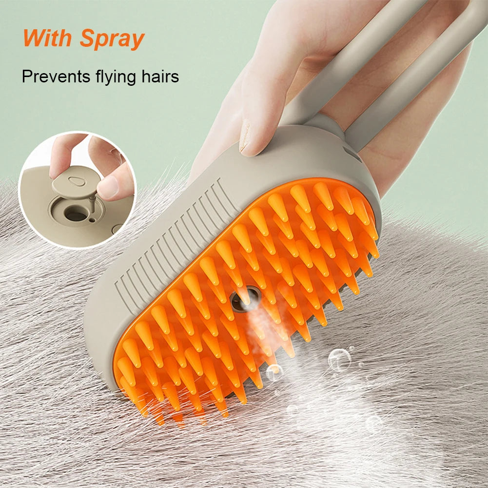 Cat Steam Brush Steamy Dog Brush 3 in 1 Electric Spray Cat Hair Brushes USB Rechargeable Dog Grooming Massage Comb for Pet Hairs - Buy online at  Vibe In Cart.