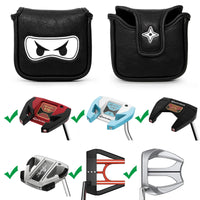 Leather Golf Club Headcover Set for Driver, Fairway, and Hybrid