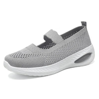 Women's Platform Casual Flats Slip-On Mesh Breathable Walking Shoes