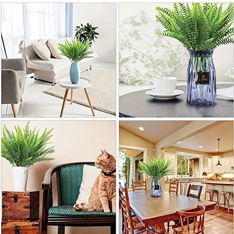10pcs Artificial Plants Boston Ferns Fake Plants Greenery Artificial Plant Outdoor Indoor Home Garden Spring Summer Decoration - Buy online at  Vibe In Cart.