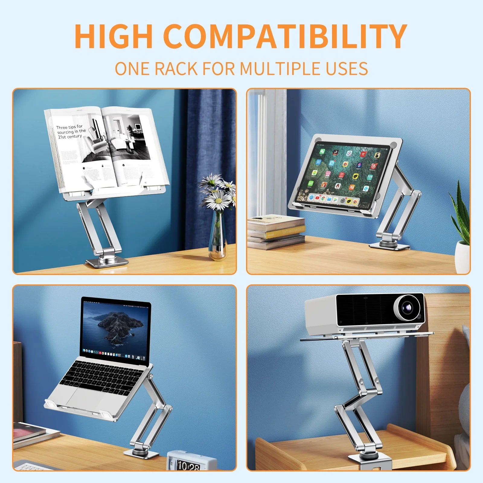 Adjustable Laptop Arm Mount for Desk with 360 Degree Rotation for Up to 17 Inch Laptops