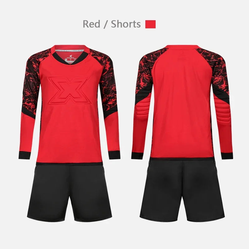 Children's Long Sleeve Protective Goalkeeper Jersey for Football