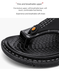 Men's high-quality beach shoes summer outdoor casual flip-flops sandals soft-sole non-slip comfort fashion dual-purpose slippers - Buy online at  Vibe In Cart.