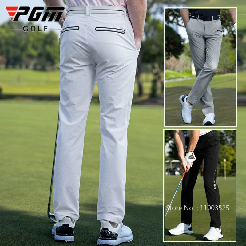 PGM Golf Pants Men Breathable Quick-dry Trousers Stretch Sports Ball Pants Comfortable Men's Sweatpant with Zipper Pockets - Buy online at  Vibe In Cart.