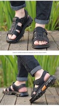 Men's Flat Heel Non-Slip Thick-Soled Casual Sandals