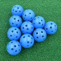 10Pcs 41mm Golf Training Balls Plastic Airflow Hollow with Hole Golf Balls Outdoor Golf Practice Balls Golf Accessories - Buy online at  Vibe In Cart.