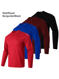 4-piece men's quick drying sports and fitness T-shirt long sleeved sports and running T-shirt - Buy online at  Vibe In Cart.