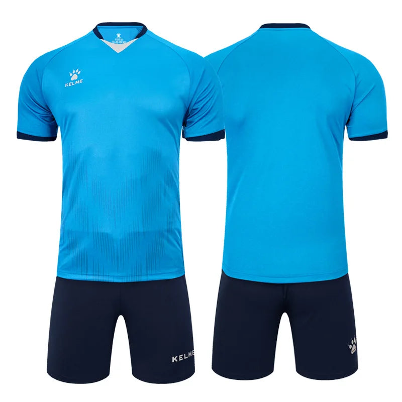 Men's Short Sleeve Polyester Soccer Jersey Tracksuit Set