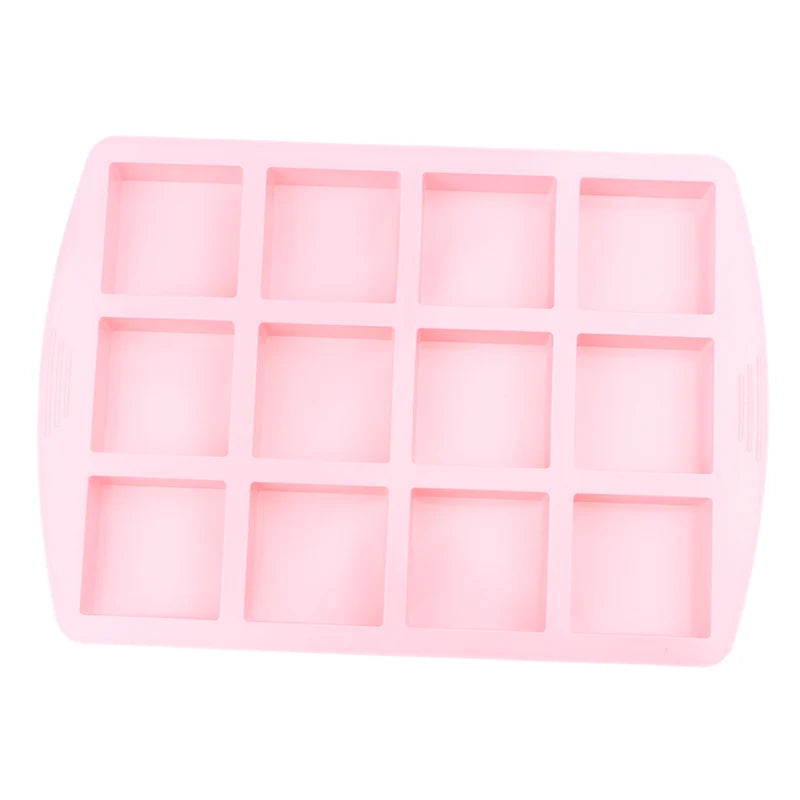 12Cavity Square Silicone Molds For DIY Brownie Bites Fudges Cakes Candy Jelly Bakeware For Kids Baking Decorating Mold - Buy online at  Vibe In Cart.