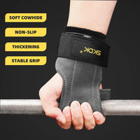 Cowhide Palm Protection Wear-resistant Non-slip Wrist Protection Equipment Fitness Weightlifting Booster Belt Deadlift Pull-ups - Buy online at  Vibe In Cart.