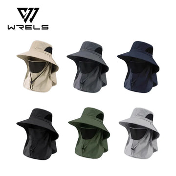 Summer Sun Hats UV Protection Outdoor Hunting Fishing Cap For Men Women Hiking Camping Visor Bucket Hat Neck Flap Fisherman Hat - Buy online at  Vibe In Cart.