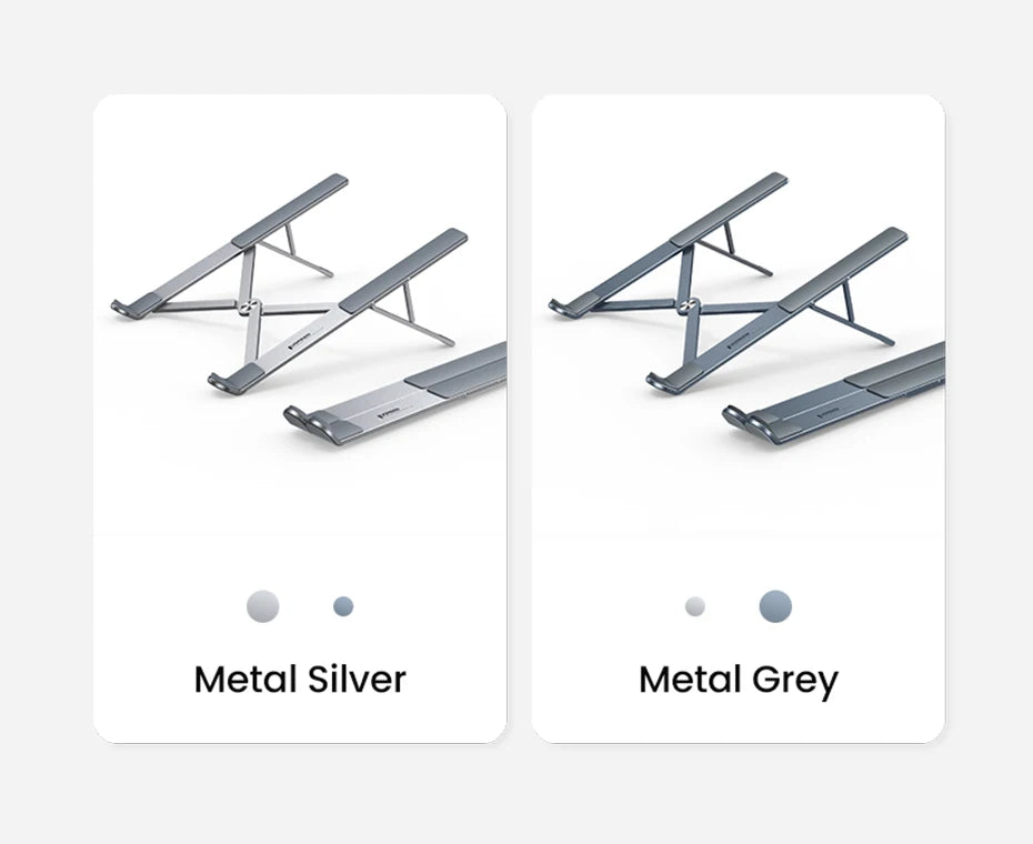 Foldable Aluminum Vertical Laptop Stand with 5-Level Adjustable Height