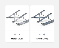 Foldable Aluminum Vertical Laptop Stand with 5-Level Adjustable Height