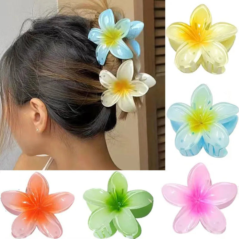 Fashion Flower Hair Clips For Women Bohemia Large Hair Claw Clamp Hairpins Barrettes Girls Beach Hair Accessories Headwear Gifts - Buy online at  Vibe In Cart.