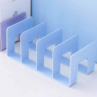Medium Four-Tier Plastic Book Storage Rack for Office