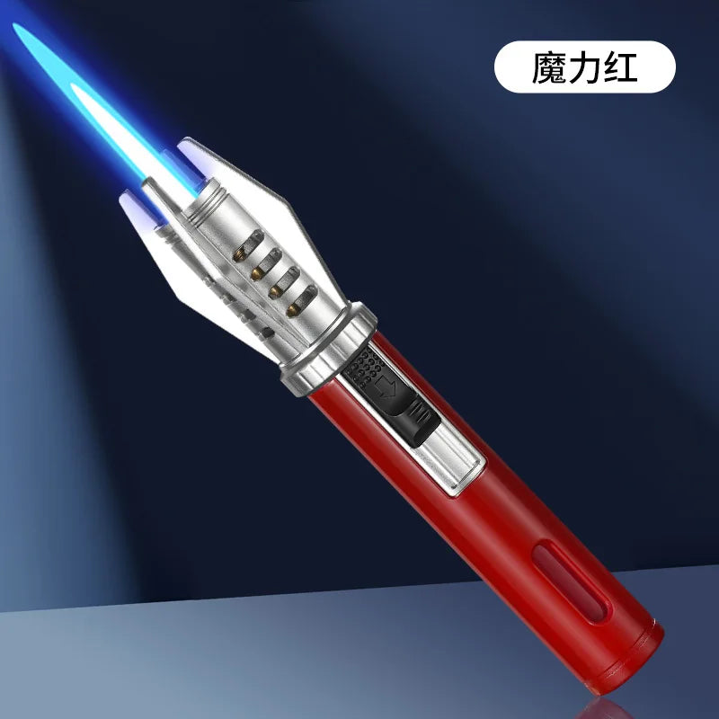 Windproof Butane Gas Torch Lighter for Kitchen and Cigar Use