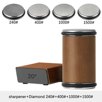 Rolling Knife Sharpener Double Sided Diamond Stone 15/20 Degree Angle