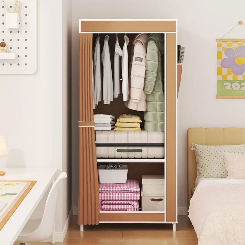 Minimalist Foldable Wardrobe Plastic Storage Cabinet Room Furniture Cheap Bedrooms Wardrobes Closet Armable Home Storage Rack - Buy online at  Vibe In Cart.