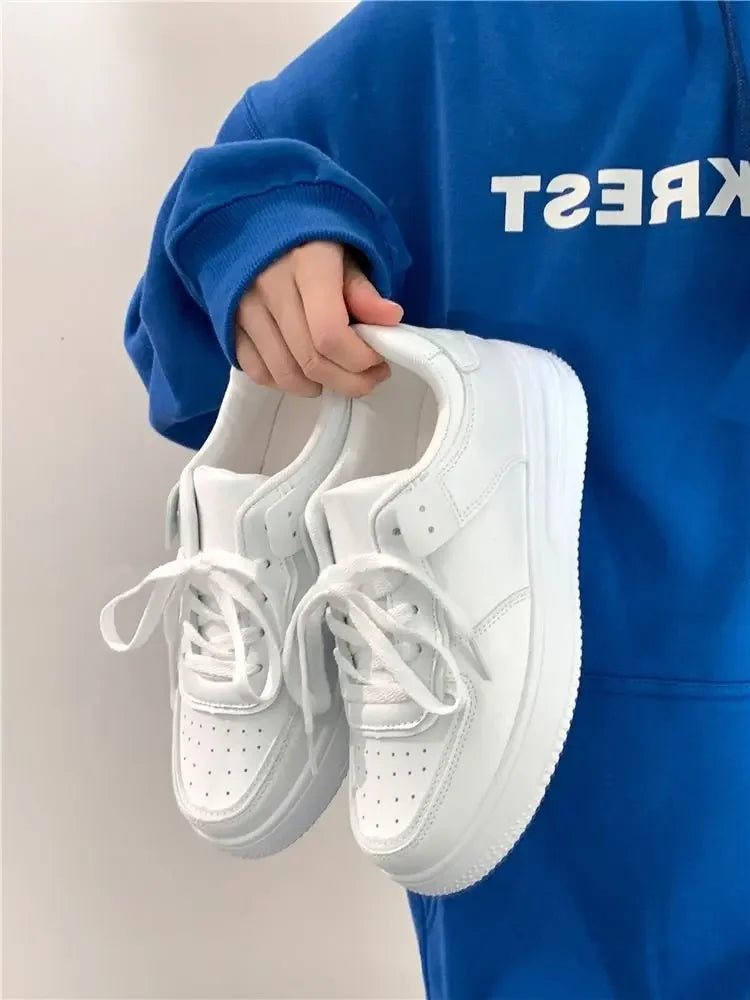 Tennis Sneakers Woman Spring Autumn Sports Board Shoes Fashion Comfort Colorful Casual Academy Style Little White Shoes Female - Buy online at  Vibe In Cart.