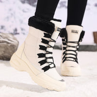 New Winter Women Boots High Quality Warm Snow Boots Lace-up Comfortable Ankle Boots Outdoor Waterproof Hiking Boots Size 36-43 - Buy online at  Vibe In Cart.
