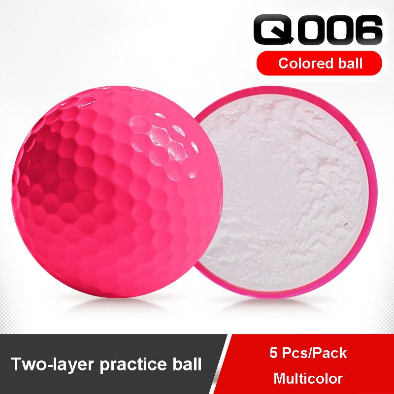 5Pcs/Pack PGM Golf Color Ball New Golf Color Ball Two/Three Layer Practice Ball Multi Color Solid Ball  Q006 - Buy online at  Vibe In Cart.