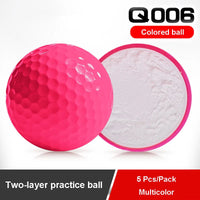 5Pcs/Pack PGM Golf Color Ball New Golf Color Ball Two/Three Layer Practice Ball Multi Color Solid Ball  Q006 - Buy online at  Vibe In Cart.