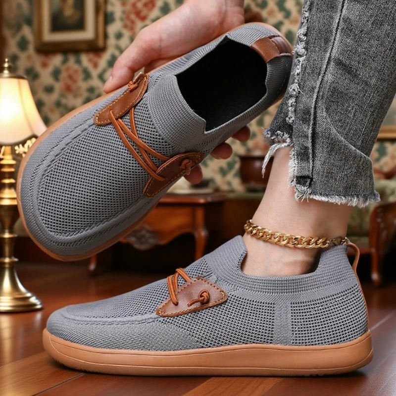 Women's Wide Footed Mesh Loafers Minimalist Fashionable Khaki Style Shoes Breathable Slip on  Barefoot Sneakers Design for Women - Buy online at  Vibe In Cart.
