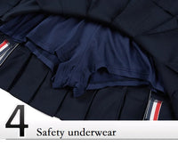 Women's High-Waist Pleated Golf Skort with Shorts XS-XL Cotton Polyester