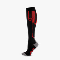 Men's Compression Crew Sports Socks with Nylon Blend