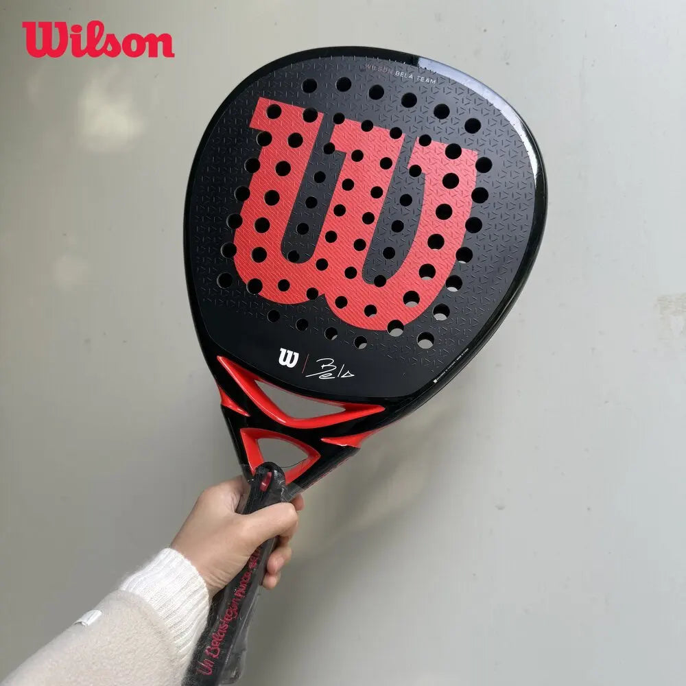 Wilson Professional Tennis Rackets Carbon Fibre Surface Diamond Shape with Eva Memory Flex Foam Core Padel Tennis Racquets - Buy online at  Vibe In Cart.