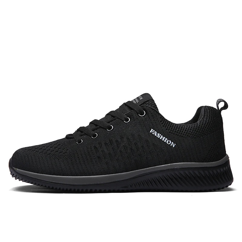 Men's Breathable Lace-Up Running Shoes with Cushioning