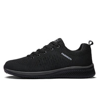 Men's Breathable Lace-Up Running Shoes with Cushioning