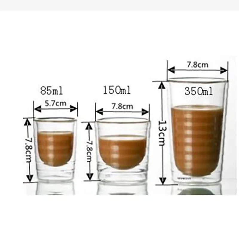 Nespresso Coffee Mug Heat Resistant Double Wall Tea Glass Cup Beer Coffee Handmade Creative Cold Beverage Transparent Drinkware - Buy online at  Vibe In Cart.
