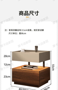 Modern Moroccan Bedside Table with Storage