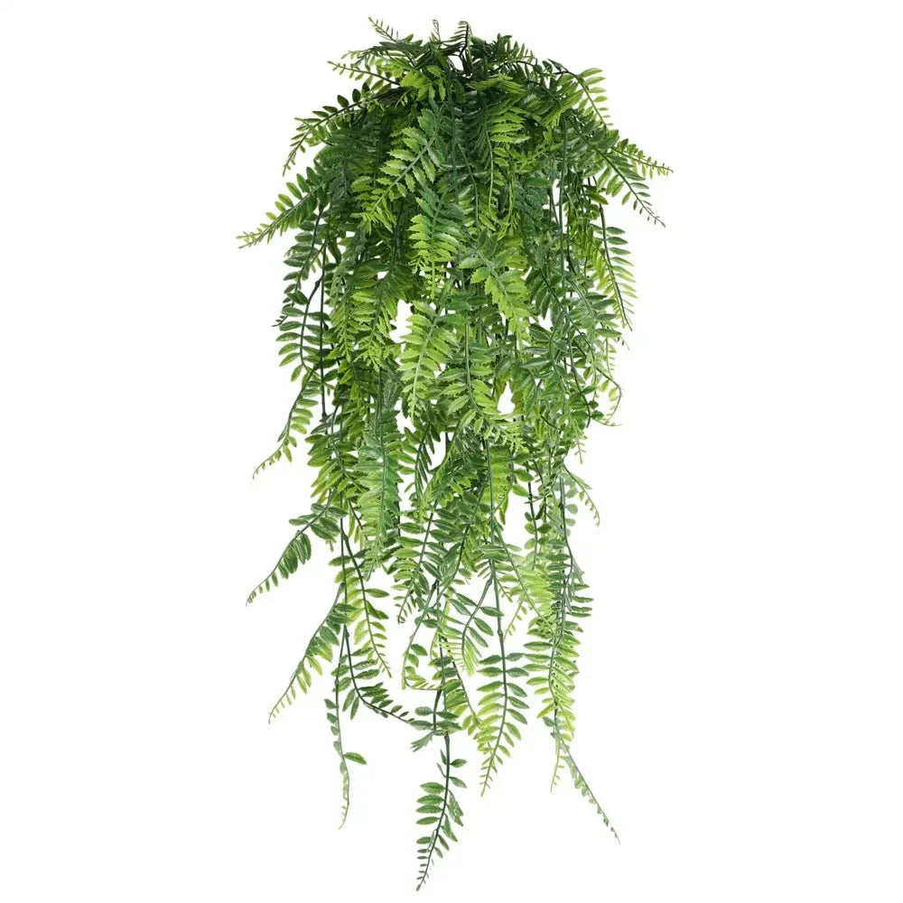 80cm Persian fern Leaves Vines Home Room Decor Hanging Artificial Plant Plastic Leaf Grass Wedding Party Wall Balcony Decoration - Buy online at  Vibe In Cart.