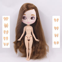 1/6 Scale 30CM ABS Articulated BJD Doll with Extra Hands and Natural Shiny Face for Girls