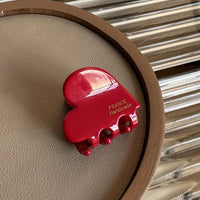 Colorful Small Heart-Shaped Hair Clip 3.5Cm Small Hairclaw Acetate Hair Crabs Girls Delicate Hairclips Women Hair Accessories - Buy online at  Vibe In Cart.