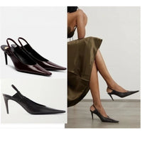 2026Women's Springand SummerPointed StilettoHigh HeelsBaotouCommutingSandals FrenchStyle VersatileRear StrapFashion BanquetShoes - Buy online at  Vibe In Cart.