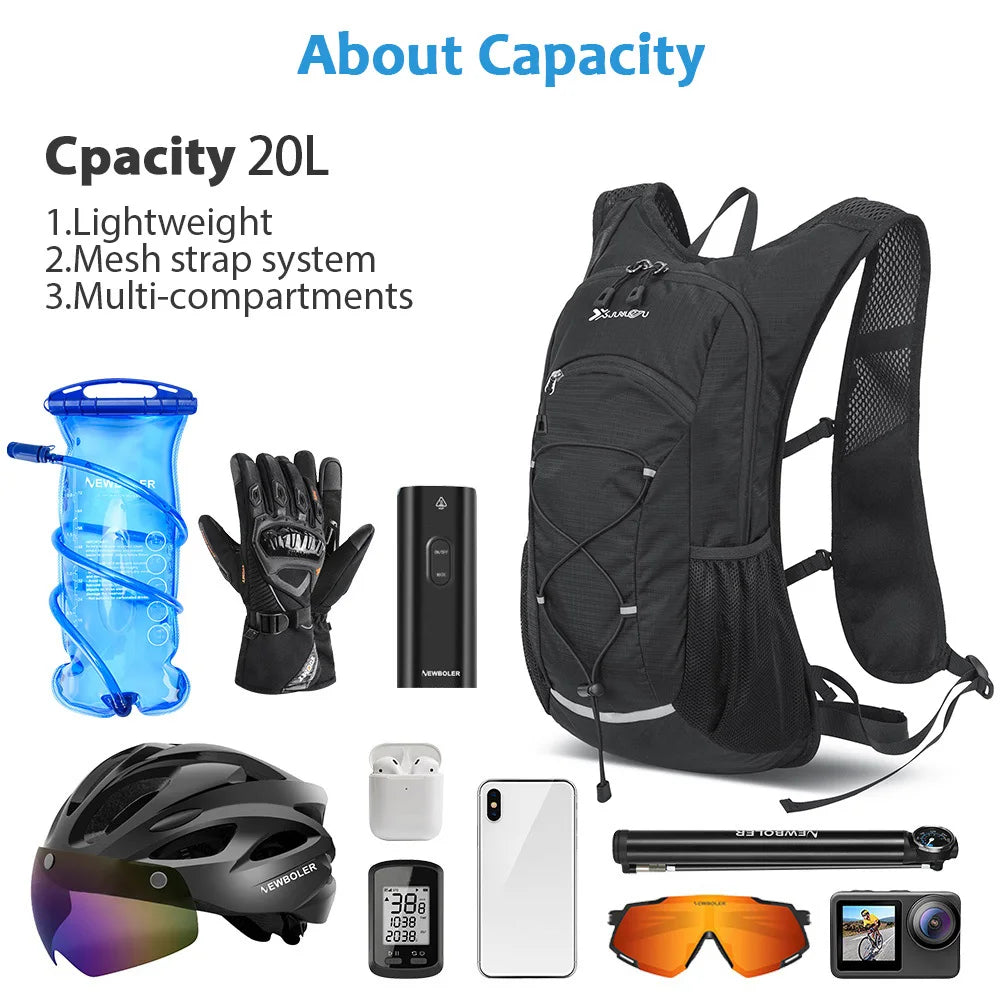 20L Cycling Lightweight Hydration Backpack Outdoor Sport Camping Climbing Mountaineering Rucksack Travel Water Bag 500ML/2L/3L - Buy online at  Vibe In Cart.
