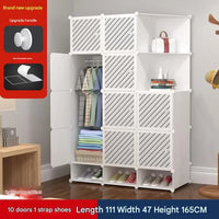 Modern Wooden Wardrobe with Shelves for Jewelry and Makeup