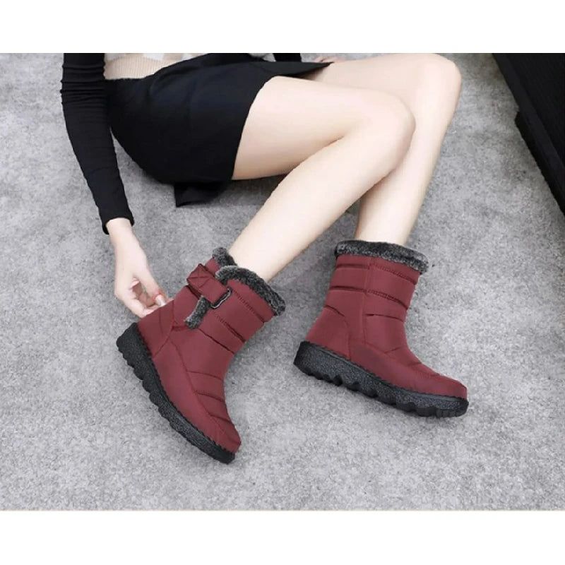 2025 New Winter Women's Short Snow Boots - Thick Anti-Slip Sole, Fleece Lined Warm & Fashionable Outdoor Winter Boots - Buy online at  Vibe In Cart.