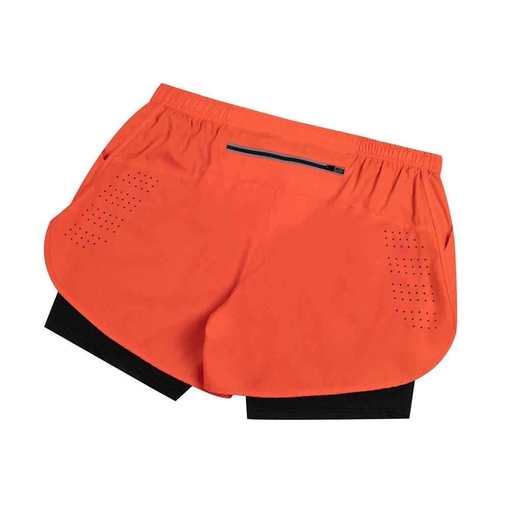 Summer men's reflective running shorts Fitness quick drying double-layer shorts Men's exercise training bodybuilding shorts - Buy online at  Vibe In Cart.