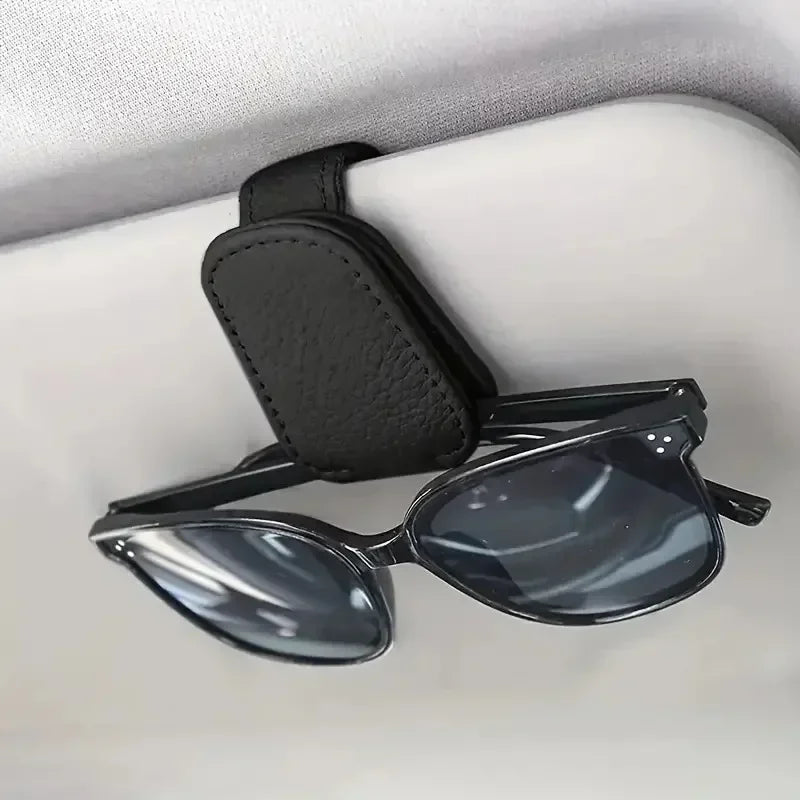 1Pcs Sunglasses Holder Is Suitable for Car Sunshades Magnetic Leather Sunglasses Clip and Ticket Clip Car Sunshade Accessories - Buy online at  Vibe In Cart.