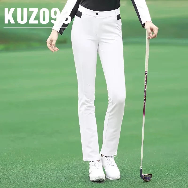 PGM Autumn Winter Ladies Golf Pants Women High Elasticity Sport Trousers Slim Fit Tennis Pants Warm Windproof Clothing KUZ093 - Buy online at  Vibe In Cart.