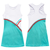 Kids Girls Tennis Golf Sport Sundress Summer Yoga Outdoor Sport Sleeveless Dress for Tennis Golf Badminton Cheerleading Dance