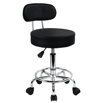 KKTONER PU Leather Rolling Stool Mid-Back with Footrest Height Adjustable Office Computer Home Drafting Swivel Task Chair - Buy online at  Vibe In Cart.