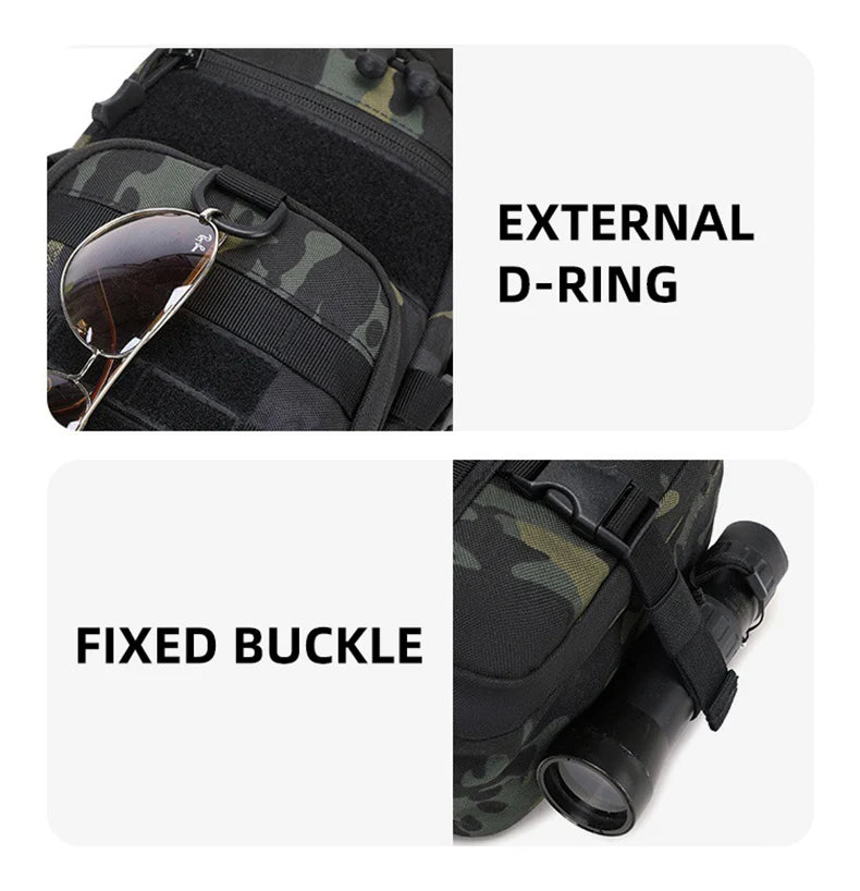 Men's Camping Chest Bag Tactical Sports Shoulder Outdoor Fanny Pack Hiking Climbing Cycling Fishing MOLLE System Sling Bags - Buy online at  Vibe In Cart.