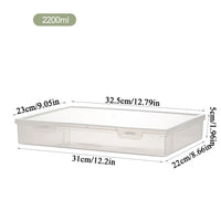 Transparent Plastic Square Desktop Document Storage Box